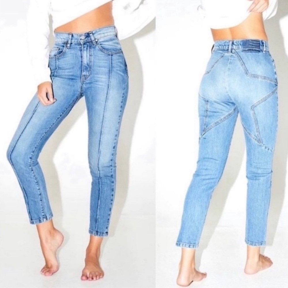 Revice Venus Skinny Jeans Star Butt Blue Size 30